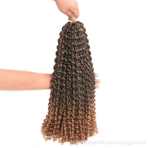 Crochet Water Wave Ombre Braiding Hair For Passionate Twist Synthetic Braid Hair